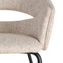 Silla Brazos Beige Tejido-Metal 59 X 61 X 82 cm (Set de 2)