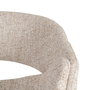 Silla Brazos Beige Tejido-Metal 59 X 61 X 82 cm (Set de 2)