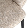Silla Brazos Beige Tejido-Metal 59 X 61 X 82 cm (Set de 2)