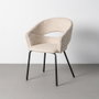Ixia Silla con Brazos Beige Tejido-Metal