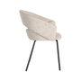 Silla Brazos Beige Tejido-Metal 59 X 61 X 82 cm (Set de 2)