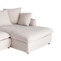 Sofá Chaise Longue Beige Dm-Tejido Salón 252 X 158 X 84 cm