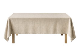 DKD Home Decor Mantel Antimanchas Algodón Reciclado 135x135 cm Arena