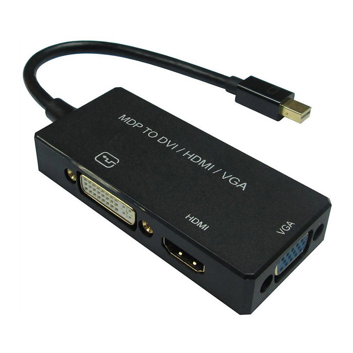Adaptador Mini DisplayPort a DisplayPort + DVI + HDMI Activo 12993154 Adaptador Mini DisplayPort a DisplayPort + DVI + HDMI Activo 12993154