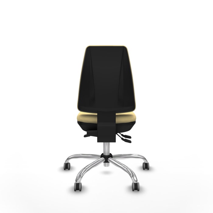 PIQUERAS Y CRESPO Silla de oficina Elche color Crema con mecanismo Asincro