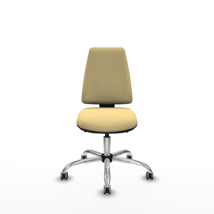 PIQUERAS Y CRESPO Silla de oficina Elche color Crema con mecanismo Asincro