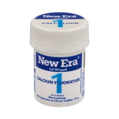 NEW ERA Sal Schussler Nº1 Calcium Fluoratum 240 Comp. Suplemento con Calcio para Mantenimiento de Huesos y Tejidos NEW ERA Sal Schussler Nº1 Calcium Fluoratum 240 Comp. Suplemento con Calcio para Mantenimiento de Huesos y Tejidos