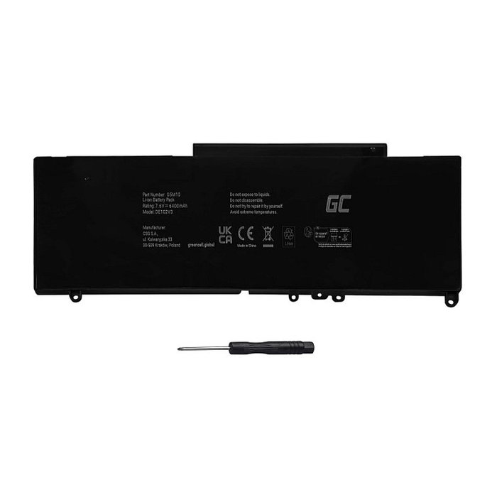 Green Cell DE102V3 Batería para Dell Latitude E5250, E5450, E5550