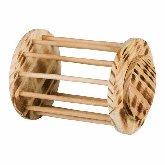 Comedero Trixie Madera Ø 15 × 19 CM Heno Comedero Trixie Madera Ø 15 × 19 CM Heno