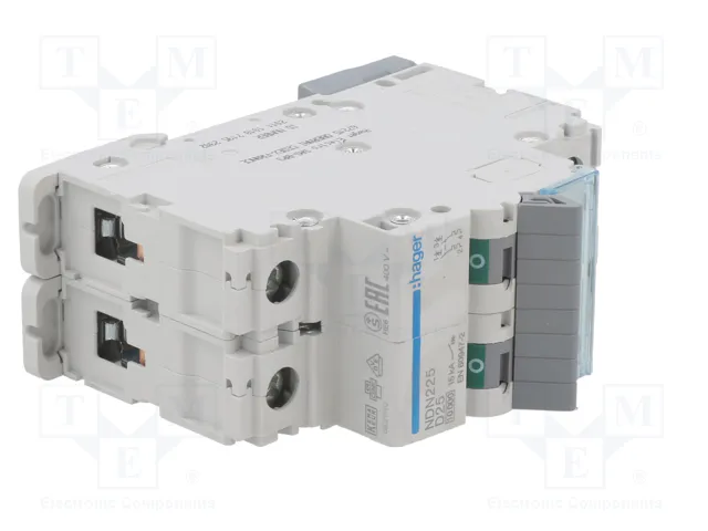 HAGER Interruptor magnetotérmico NDN 2P 25A 10kA