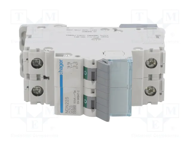 HAGER Interruptor magnetotérmico NDN 2P 25A 10kA