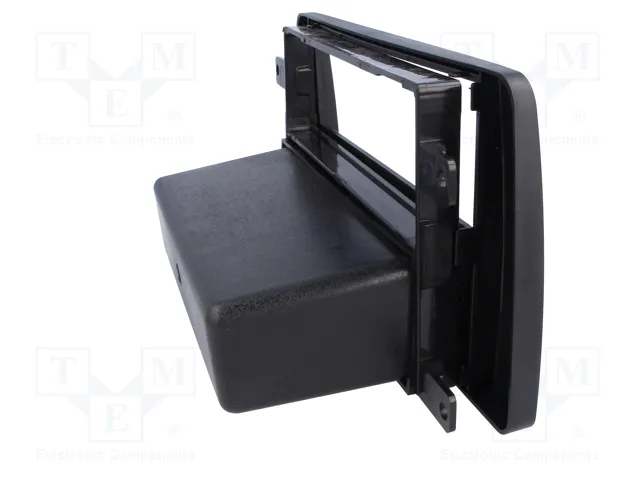 ACV Bastidor de montaje de radio para Škoda, 2 ISO, negro