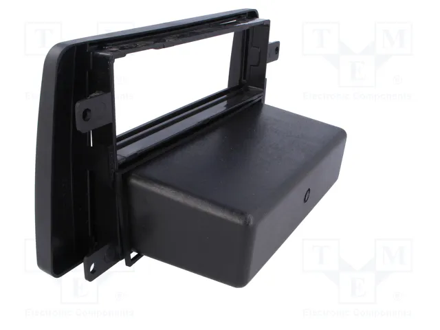 ACV Bastidor de montaje de radio para Škoda, 2 ISO, negro