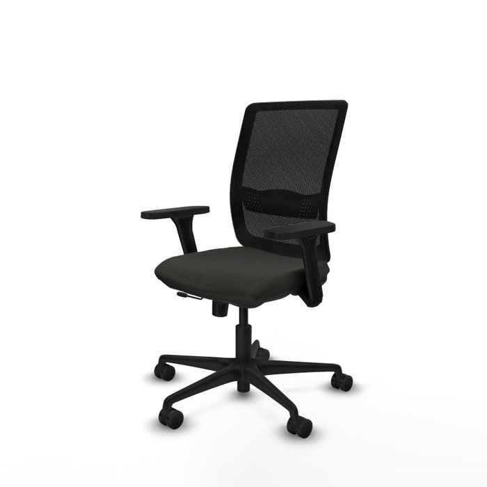PIQUERAS Y CRESPO Silla de oficina Haches con Mecanismo Sincro/Traslack Negra PIQUERAS Y CRESPO Silla de oficina Haches con Mecanismo Sincro/Traslack Negra