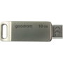 Goodram ODA3 Silver 16 GB USB 3.2 Gen 1 con doble interfaz USB Type-A y USB Type-C