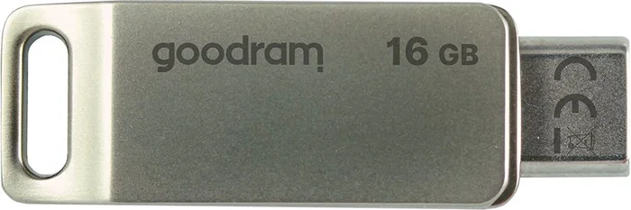 Goodram Pendrive ODA3 16 GB USB 3.2 Gen 1 USB Type-A y Type-C Plata, Velocidad Lectura 60 MB/s, Factor de Forma Giratorio