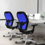 PIQUERAS Y CRESPO Silla de oficina Jorquera Blanco/Negro