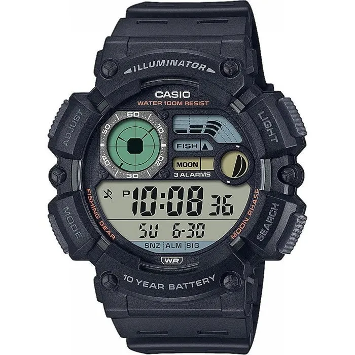 CASIO WS-1500H Reloj Digital Unisex de Cuarzo en Color Negro CASIO WS-1500H Reloj Digital Unisex de Cuarzo en Color Negro