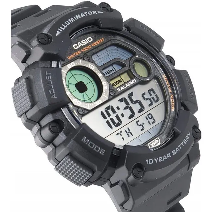 CASIO WS-1500H Reloj Digital Unisex de Cuarzo en Color Negro CASIO WS-1500H Reloj Digital Unisex de Cuarzo en Color Negro