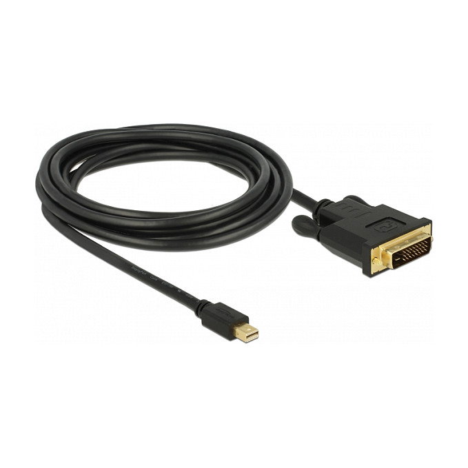 DeLOCK Cable Mini DisplayPort 1.1 a DVI-D 24+1, 3 m, Macho a Macho, Chapado en Oro, 1920x1200 Pixeles, 3.96 Gbit/s DeLOCK Cable Mini DisplayPort 1.1 a DVI-D 24+1, 3 m, Macho a Macho, Chapado en Oro, 1920x1200 Pixeles, 3.96 Gbit/s