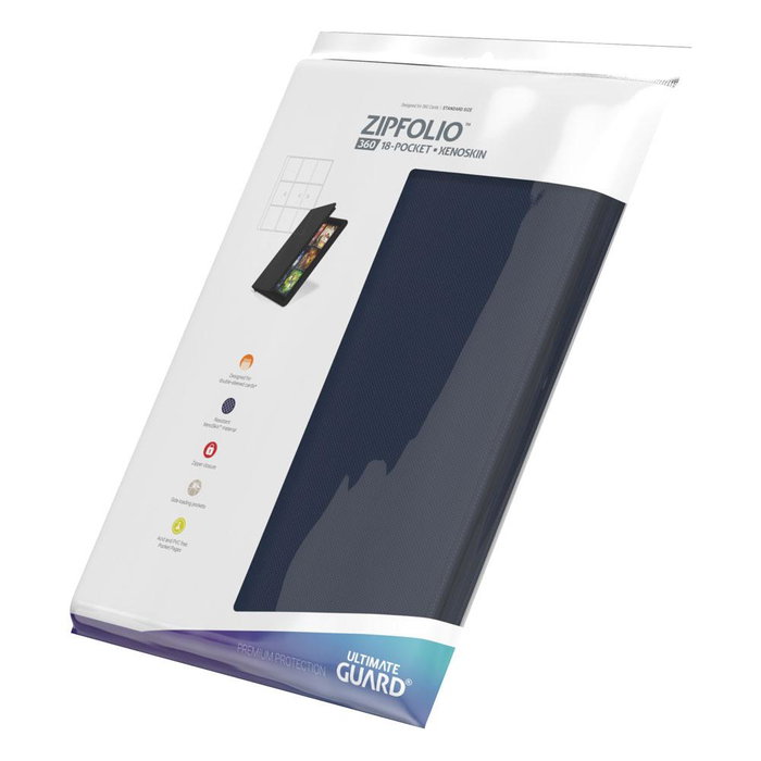 Ultimate Guard Zipfolio 360 18-Pocket Xenoskin - Blue Ultimate Guard Zipfolio 360 18-Pocket Xenoskin - Blue