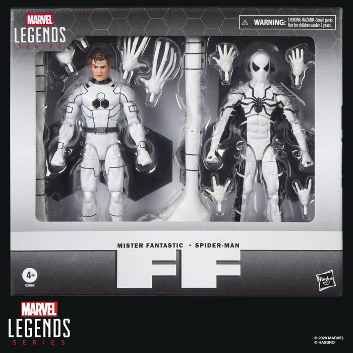 Hasbro Marvel Legends Pack de 2 Figuras Future Foundation: Mister Fantastic & Spider-Man de 15 cm