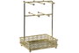 DKD Home Decor Joyero Chic Dorado de Metal y Espejo Hecho a Mano 11.5x24x16.5 cm (Pack de 2)