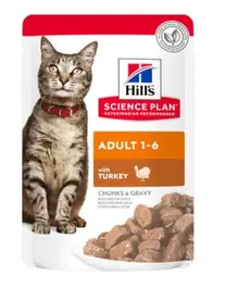 Hill's Pienso para Gatos Esterilizados con Pavo en Bolsa, Caja 12x85 gr