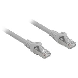 SHARKOON Patchkabel Cat.6a RJ45 15m Gris, SFTP, LSOH (Halogenfrei)