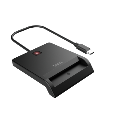 Trust Primo 26253 Lector de Tarjetas Inteligentes USB-C Negro