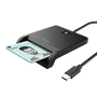 Trust Primo 26253 Lector de Tarjetas Inteligentes USB-C Negro
