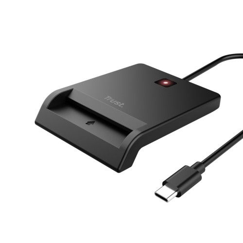 Trust Primo 26253 Lector de Tarjetas Inteligentes USB-C Negro