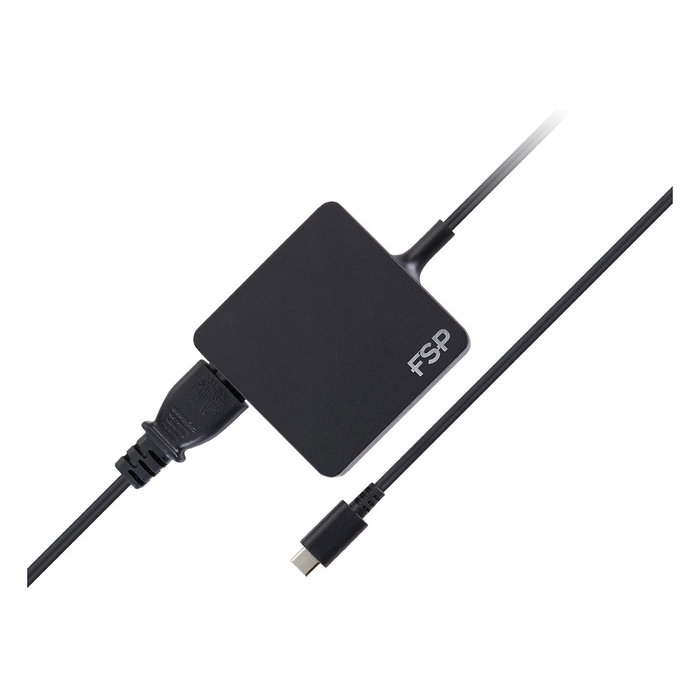 FSP Adaptador de corriente 65W USB-C 3.1 PD Negro FSP Adaptador de corriente 65W USB-C 3.1 PD Negro