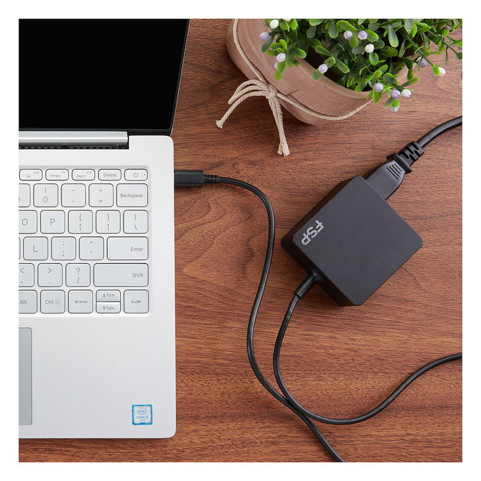 FSP Adaptador de corriente 65W USB-C 3.1 PD Negro FSP Adaptador de corriente 65W USB-C 3.1 PD Negro