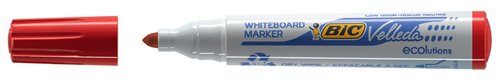 Bic Velleda Ecolutions Marcador para Pizarra Blanca Rojo Punta Redonda