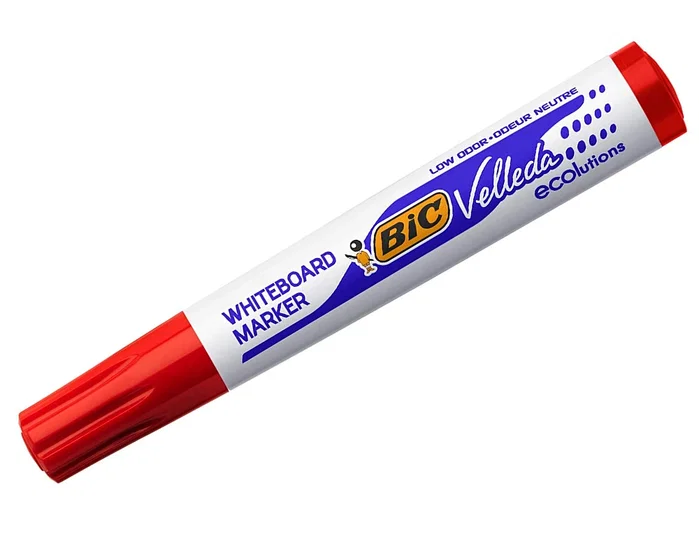 Bic Velleda Ecolutions Marcador para Pizarra Blanca Rojo Punta Redonda