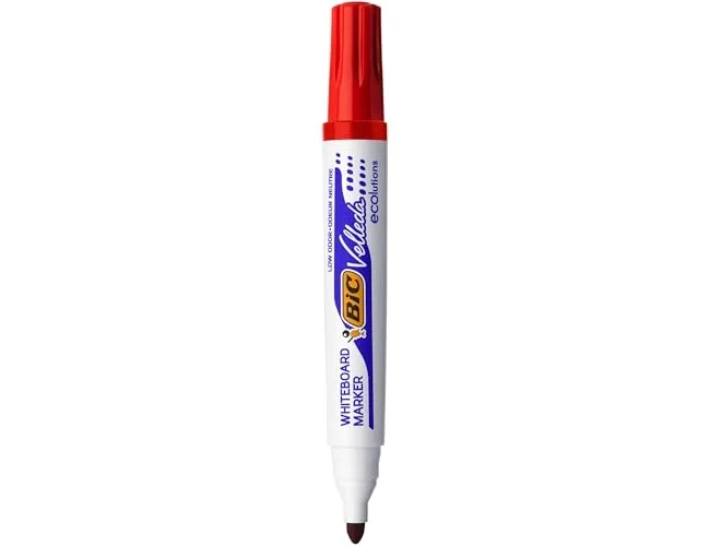 Bic Velleda Ecolutions Marcador para Pizarra Blanca Rojo Punta Redonda
