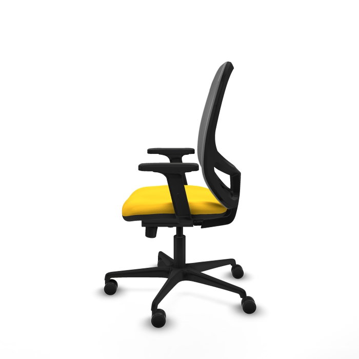 PIQUERAS Y CRESPO Silla de oficina Cilanco con mecanismo Sincro, Amarillo y Gris PIQUERAS Y CRESPO Silla de oficina Cilanco con mecanismo Sincro, Amarillo y Gris