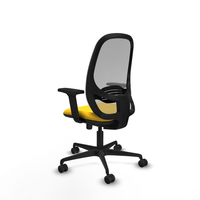 PIQUERAS Y CRESPO Silla de oficina Cilanco con mecanismo Sincro, Amarillo y Gris PIQUERAS Y CRESPO Silla de oficina Cilanco con mecanismo Sincro, Amarillo y Gris