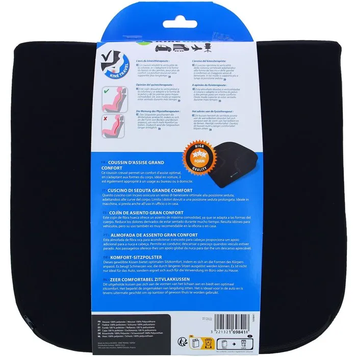 Kine Travel Cojín de Asiento Comfort para Viajes