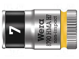 WERA Zyklop Vaso HEX 7mm 1/4 de pulgada
