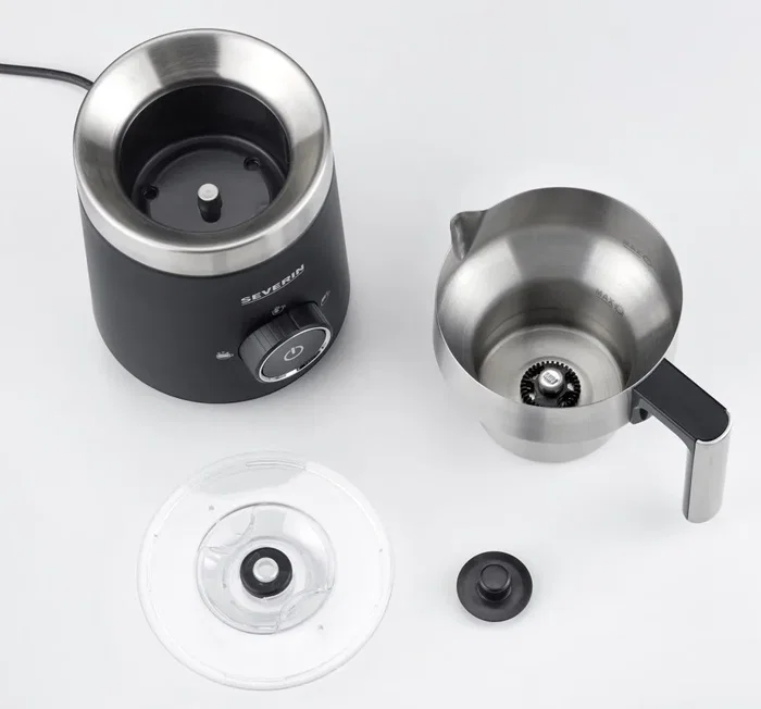 Severin SM 3585 Spuma 500 Espumador de Leche Negro y Plata Severin SM 3585 Spuma 500 Espumador de Leche Negro y Plata