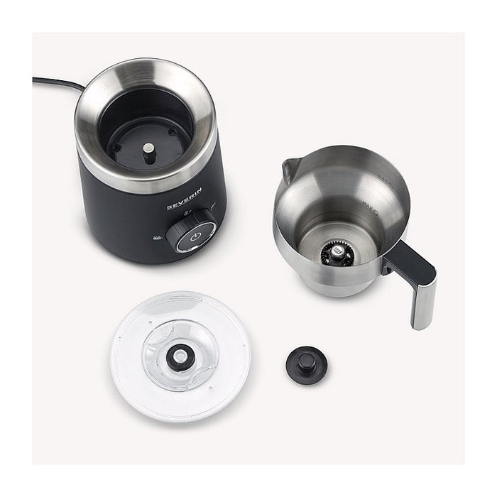 Severin SM 3585 Spuma 500 Espumador de Leche Negro y Plata Severin SM 3585 Spuma 500 Espumador de Leche Negro y Plata