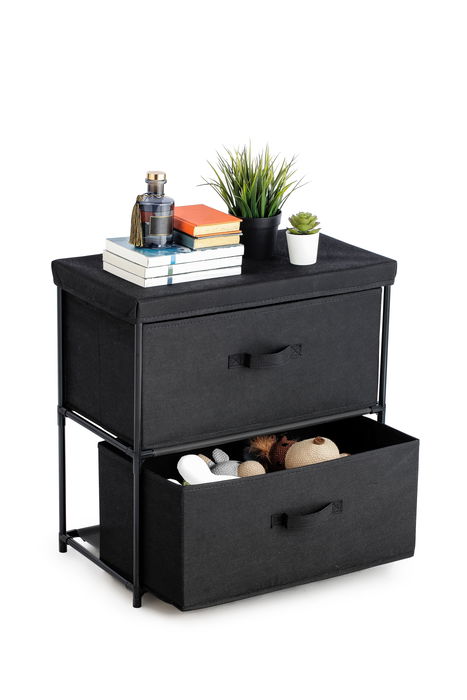 Confortime Cajonera TNT con 2 Cajones, Mueble de Almacenaje, 55 x 30 x 50 cm, Estructura de Tubo 13 mm (4 Unidades) Confortime Cajonera TNT con 2 Cajones, Mueble de Almacenaje, 55 x 30 x 50 cm, Estructura de Tubo 13 mm (4 Unidades)