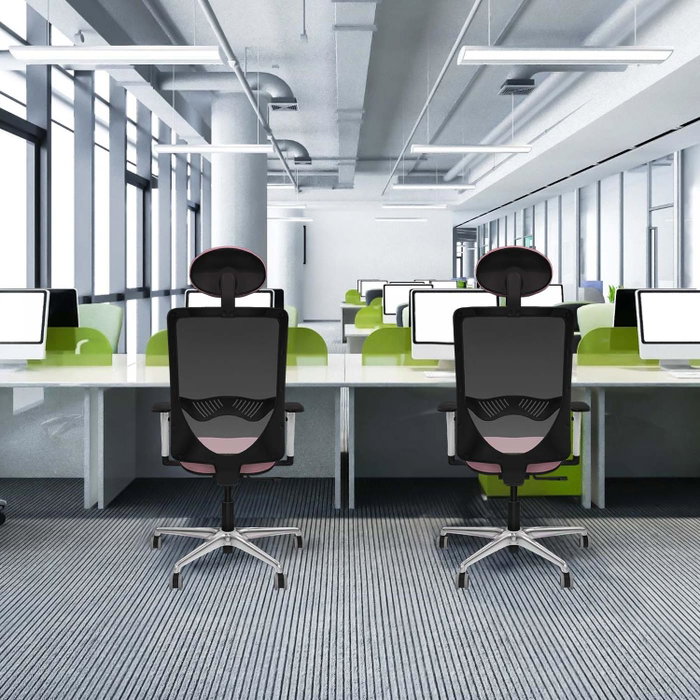 PIQUERAS Y CRESPO Silla de oficina Zulema Verde oliva y Blanco