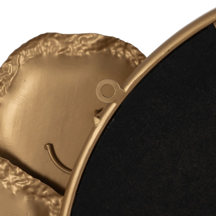 Mural Pared Espejo Oro-Marrón Metal 97,80 X 6,40 X 54 cm