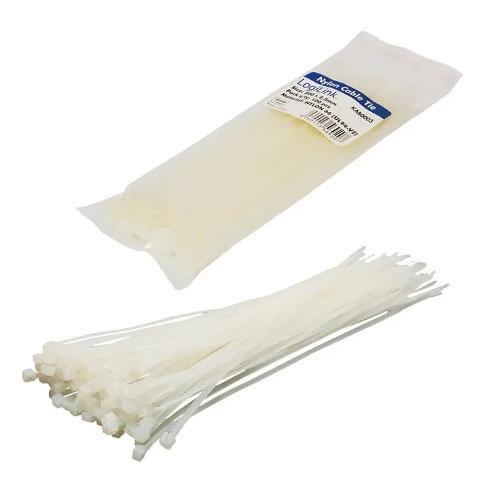 LogiLink Set de 100 Bridas de Gestión de Cables 200x2,5mm Blanco LogiLink Set de 100 Bridas de Gestión de Cables 200x2,5mm Blanco