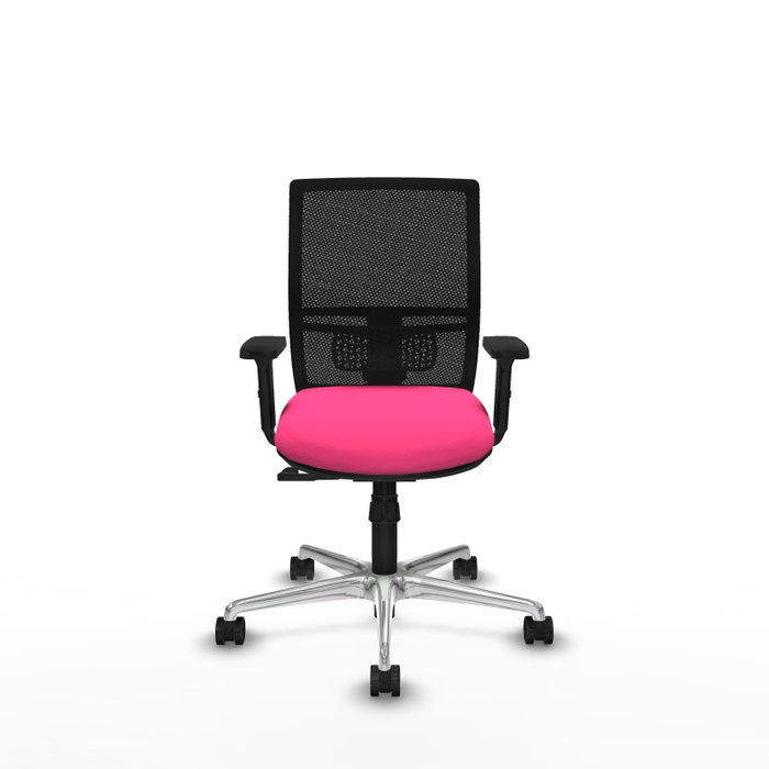PIQUERAS Y CRESPO Silla de oficina Yunquera con mecanismo Sincro, Rosa y Negro PIQUERAS Y CRESPO Silla de oficina Yunquera con mecanismo Sincro, Rosa y Negro