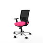 PIQUERAS Y CRESPO Silla de oficina Yunquera con mecanismo Sincro, Rosa y Negro