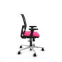 PIQUERAS Y CRESPO Silla de oficina Yunquera con mecanismo Sincro, Rosa y Negro